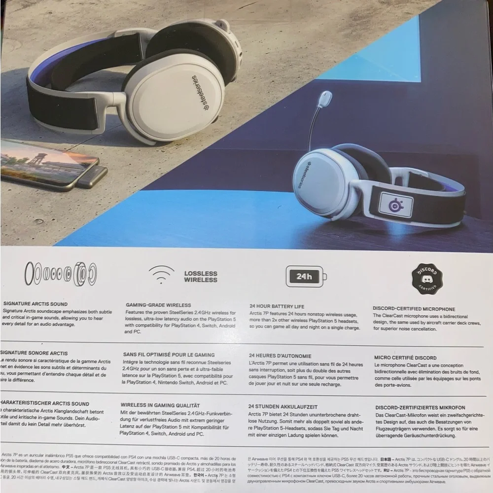 Steel series 7P Arctics Headset
